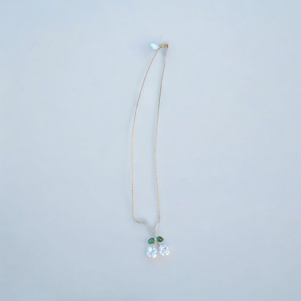 Gold and Flower Necklace